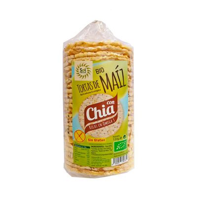 Torrades de blat de moro eco amb xia sense gluten 120 g Torrades de blat de moro eco amb xia sense gluten 120 g