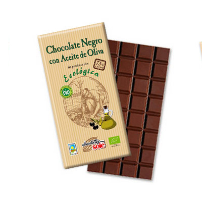 Xocolata 73% cacau amb oli d'oliva eco Sole 100g Xocolata 73% cacau amb oli d'oliva eco Sole 100g