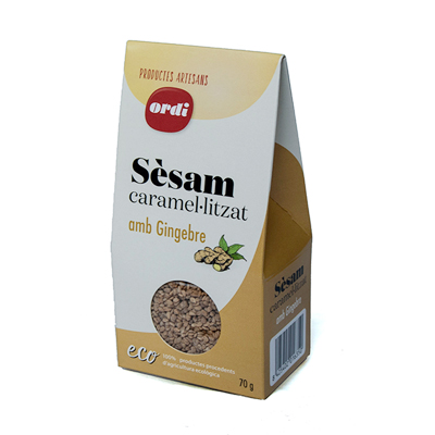 Sèsam carmel·litzat amb gingebre Sèsam carmel·litzat amb gingebre
