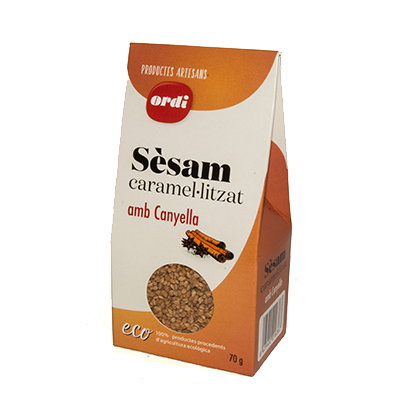 Sèsam carmel·litzat amb canyella Sèsam carmel·litzat amb canyella