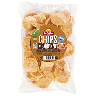 Xips de cigró Eco Biogra 80gr Xips de cigró Eco Biogra 80gr