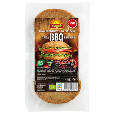 Hamburguesa de seità barbacoa Hamburguesa de seità barbacoa