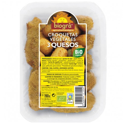 Croquetes vegetals 3 formatges Croquetes vegetals 3 formatges