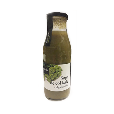 Sopa de col kale i alga kombu Sopa de col kale i alga kombu