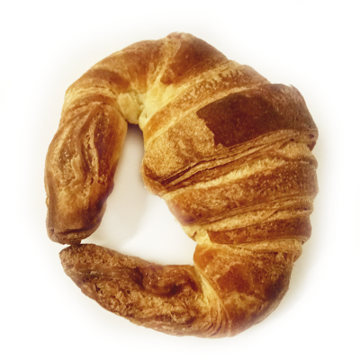Croissants vegans de blat ecològic al forn de llenya Croissants vegans de blat ecològic al forn de llenya
