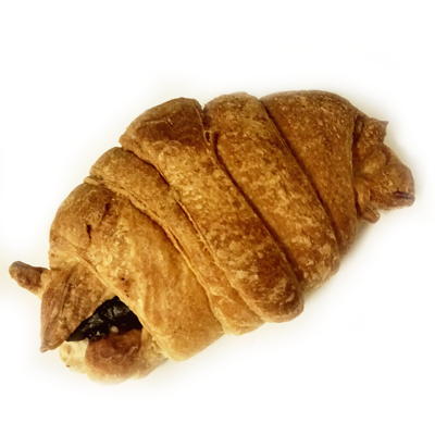 Croissants vegans de xocolata de blat ecològic al forn de llenya Croissants vegans de xocolata de blat ecològic al forn de llenya