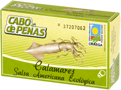 Calamars amb salsa americana eco Cabo de Peñas 111 g Calamars amb salsa americana eco Cabo de Peñas 111 g