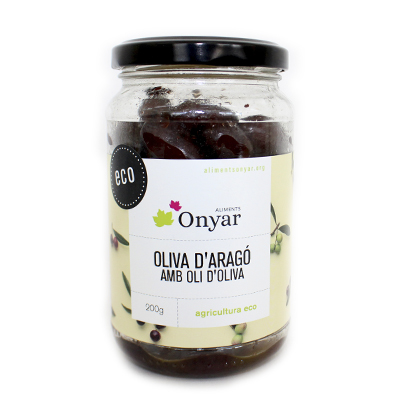 Oliva Eco d'Aragó amb oli F. Onyar 200gr Oliva Eco d'Aragó amb oli F. Onyar 200gr