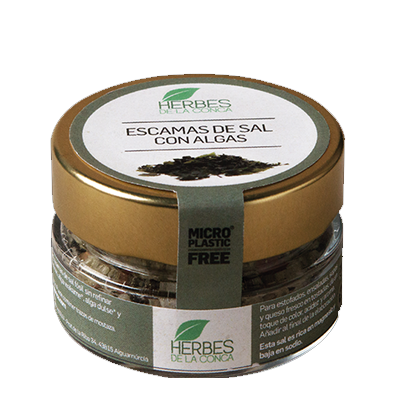 Escames de sal amb algues eco Herbes de la Conca 60 g Escames de sal amb algues eco Herbes de la Conca 60 g