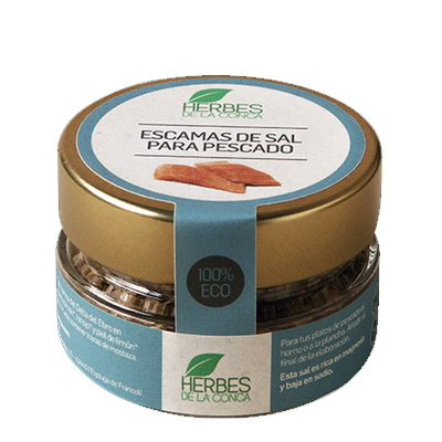 Escames de sal per peix eco Herbes de la Conca 60 g Escames de sal per peix eco Herbes de la Conca 60 g