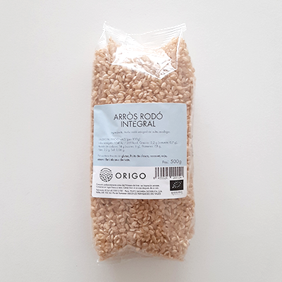 Arròs rodó integral eco Origo 500g Arròs rodó integral eco Origo 500g