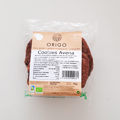 Cookies civada eco Origo 70gr