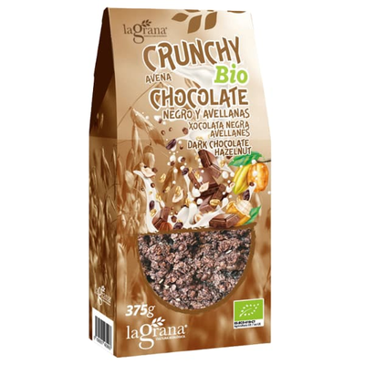 Crunchy Xocolata negra avellanes 375gr