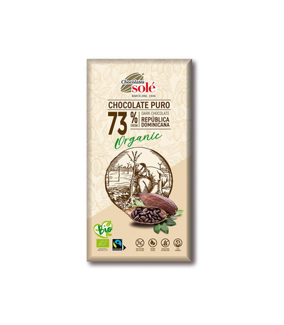 Xocolata negra 73% ECO 100gr Solé
