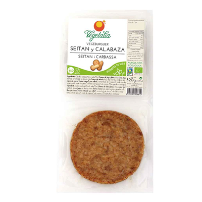 Hamburguesa de seità i carbassa Hamburguesa de seità i carbassa