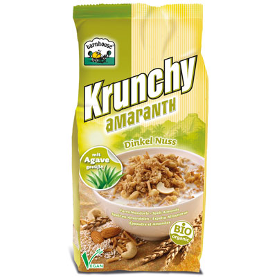 Krunchy amarant, espelta, ametlla i anacards eco 375g Krunchy amarant, espelta, ametlla i anacards eco 375g