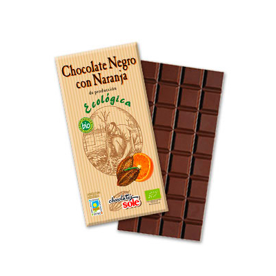 Xocolata negra amb taronja eco Sole 100g Xocolata negra amb taronja eco Sole 100g
