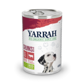 Gos llauna amb trossos de vedella eco 400g Yarrah